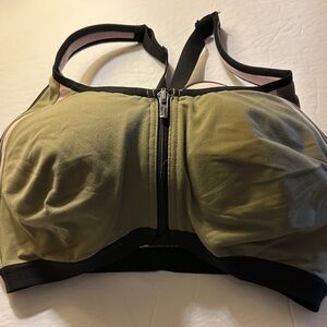 Victoria's Secret army green and Black Sports Bra
